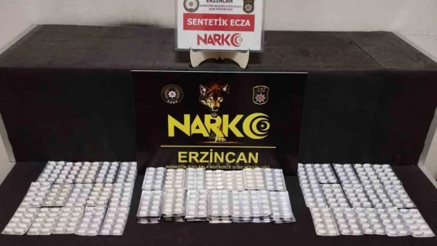 Erzincan'da 750 adet uyuşturucu hap ele geçirildi