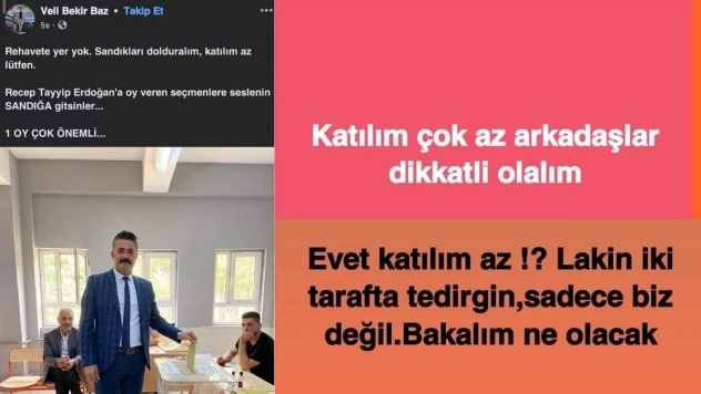 Erzurum'da muhtarlar 'katılım az' dedi,  sosyal medyadan oy kullanmaya çağırdı