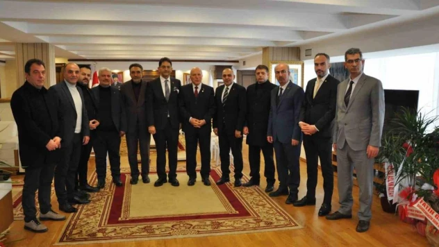 Erzurum Ticaret Borsası yönetiminden Başkan Sekmen'e ziyaret