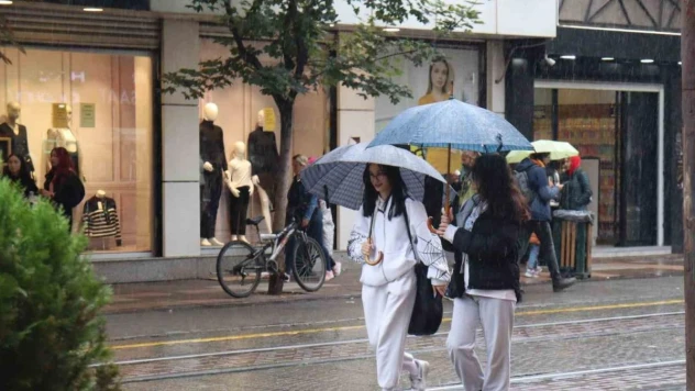 Eskişehir'de yağışlarla birlikte hava da soğudu