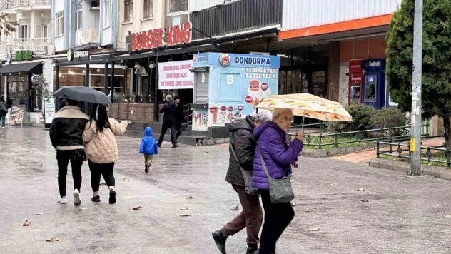 Eskişehir'de yağmur yağışı etkili oldu