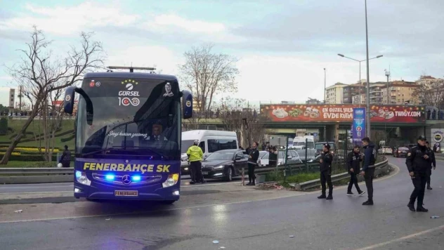 Fenerbahçe kafilesi stada ulaştı