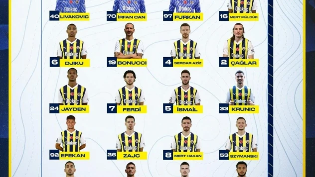 Fenerbahçe'nin Gaziantep FK maçı kamp kadrosu açıklandı