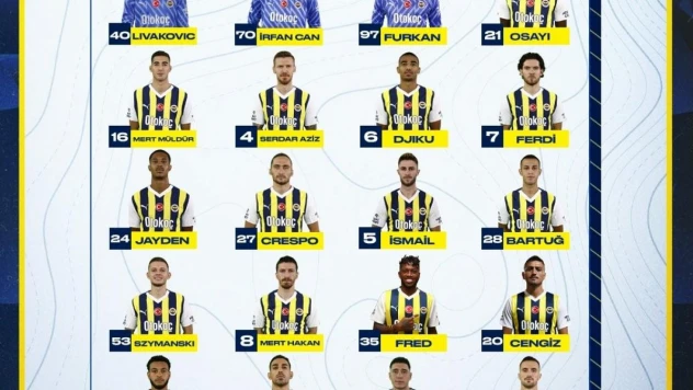 Fenerbahçe'nin Kayserispor maçı kamp kadrosu belli oldu