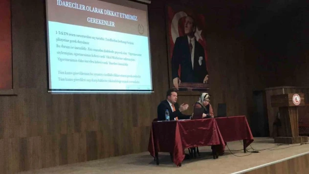 Gediz'de okul idarecileri ve PDR öğretmenlerine bilgilendirme semineri