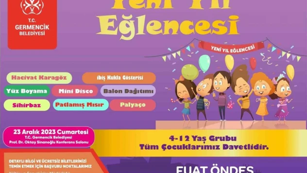 Germencik'te çocuklar için yeni yıl eğlencesi düzenlenecek