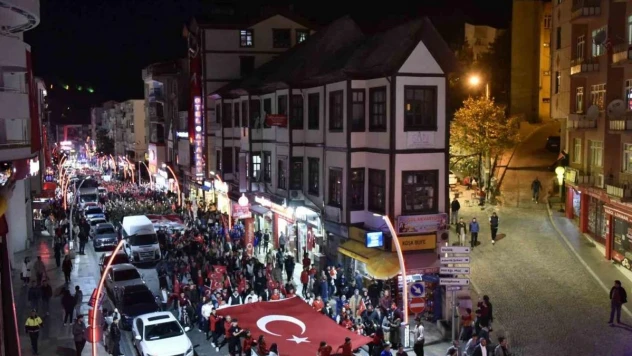 Gümüşhane'de fener alayı yürüyüşü gerçekleştirildi