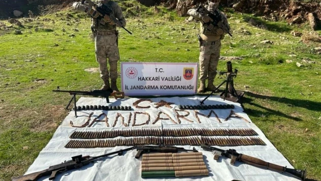 Hakkari'de silah ve mühimmat ele geçirildi