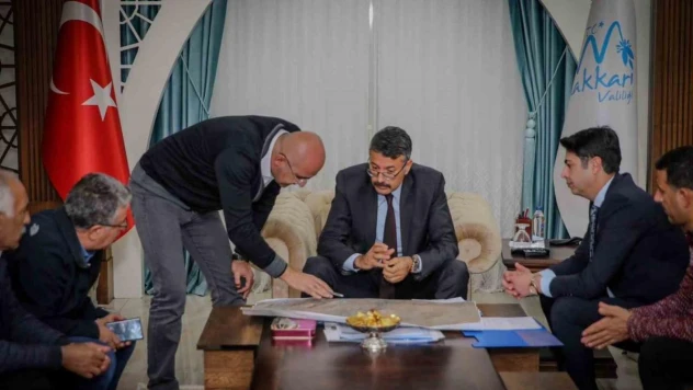 Hakkari'nin içme suyu sorununun çözümü için ilk adam atıldı