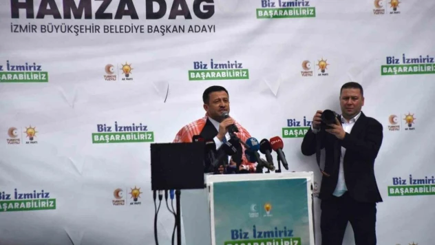 Hamza Dağ'dan İzmir'de mesaj: 'Biz İzmir'iz başarabiliriz'