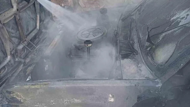 Hassa'da araç yangını