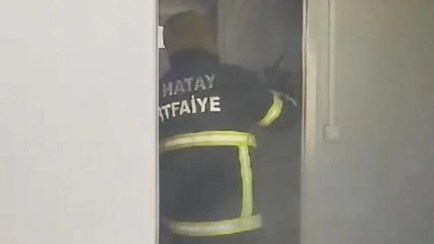 Hatay'da konteyner da yangın çıktı