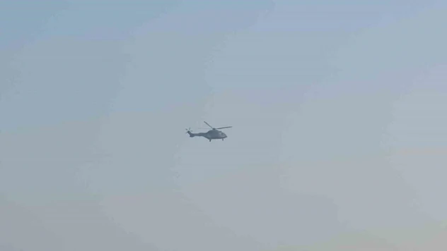 Hatay'da sınırın sıfır noktasında askeri helikopter hareketliliği