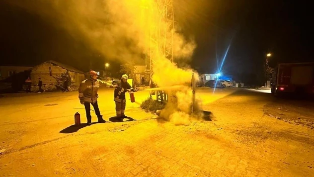 Hatay'da trafoda çıkan yangın söndürüldü