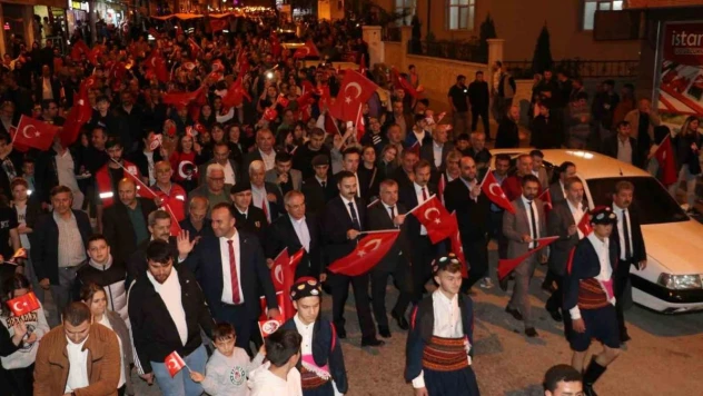 Havza'da fener alayı yürüyüşü düzenlendi