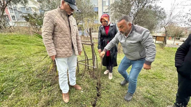 İnşaat temel kazısında tedirgin eden görüntü