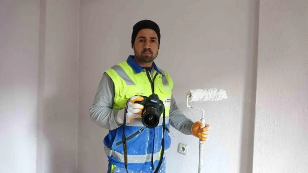 İnşaat ustasının objektifinden kelebek avı