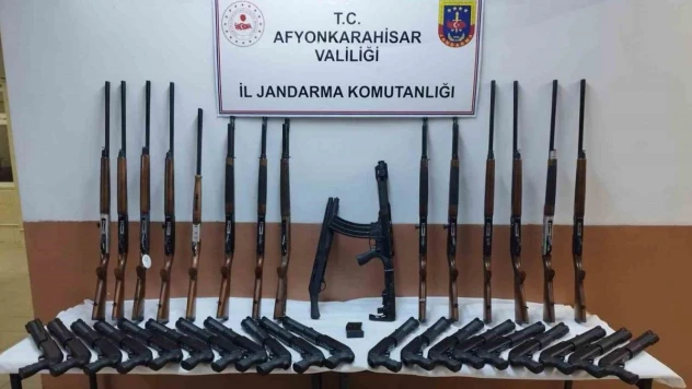 Jandarma 45 adet faturasız ve seri numarasız tüfek ele geçirdi