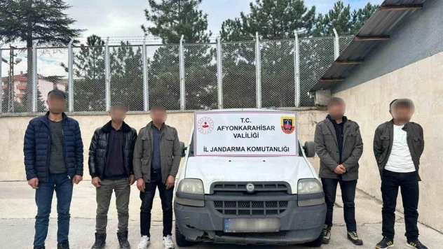 Jandarma 5 düzensiz göçmen yakaladı