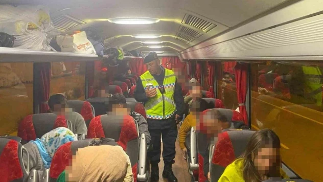 Jandarmadan şehirlerarası otobüslere denetim