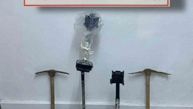 Kaçak kazıya suçüstü