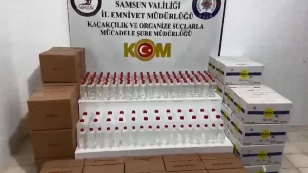 Kaçak ve sahte alkol üretimini engellemek için Samsun'da 'Çengel-6' Operasyonu