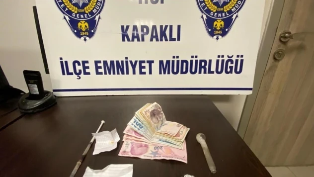 Kapaklı'da uyuşturucu tacirine operasyon