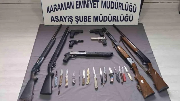 Karaman'da çeşitli suçlardan aranan 12 kişi tutuklandı