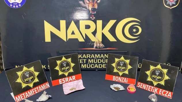 Karaman'da uyuşturucu operasyonunda 2 kişi tutuklandı