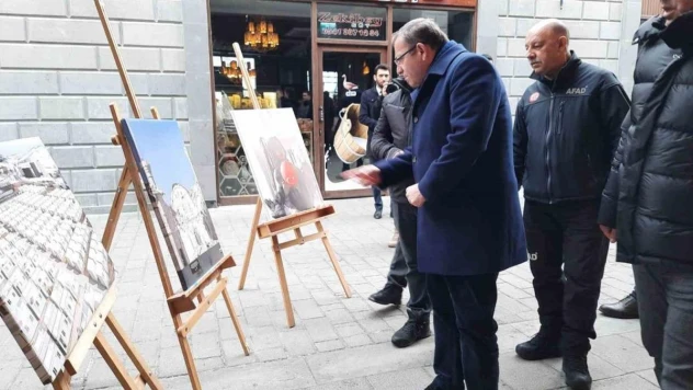 Kars'ta 6 Şubat için anlamlı sergi