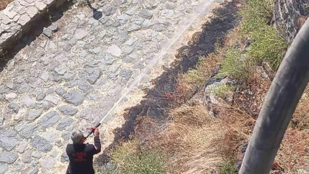 Kars'ta çıkan 2 ayrı anız yangını söndürüldü