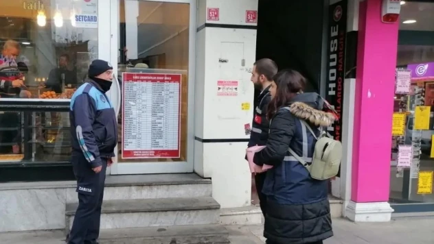 Kars'ta işyerlerinde fiyat listesi denetimi