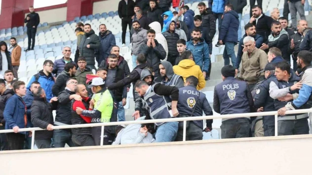 Kars'ta kupa maçı sonrası arbede