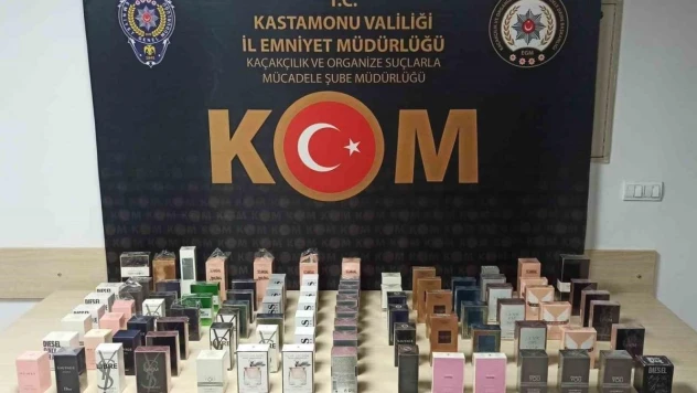 Kastamonu'da 91 adet kaçak parfüm ele geçirildi
