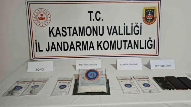 Kastamonu'da uyuşturucu maddeyle yakalanan şahıs tutuklandı