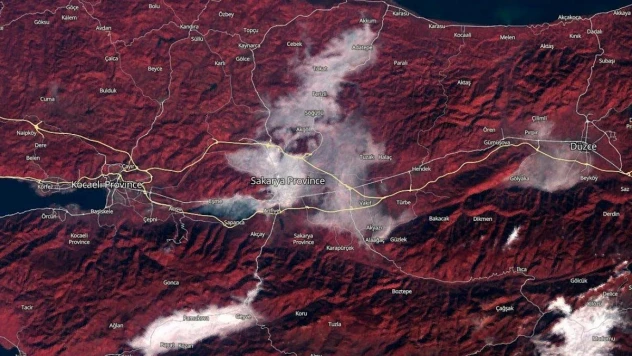 Katliam gibi kazada sisin uydu sistemine fotoğrafı işte böyle yansımış