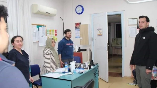 Kaymakam Çanga yılbaşında görev yapan personelleri yalnız bırakmadı