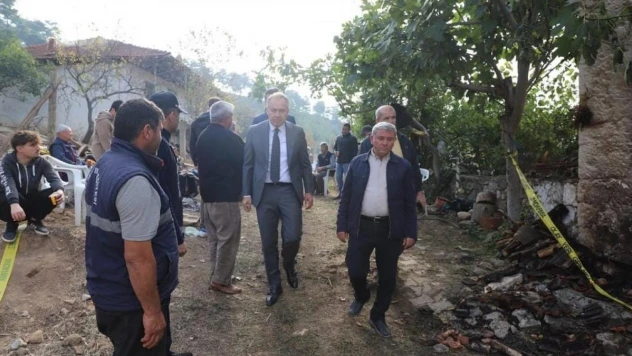 Kaymakam ve başkandan acılı aileye taziye ziyareti