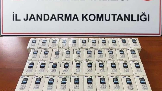 Kırıkkale'de 51 adet kaçak cep telefonu ele geçirildi