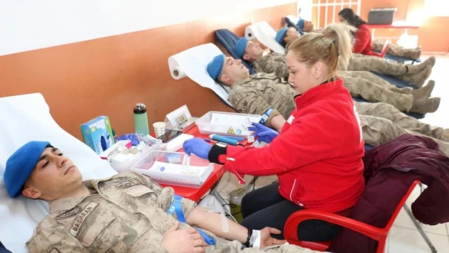 Kırklareli'de jandarmadan kan bağışı