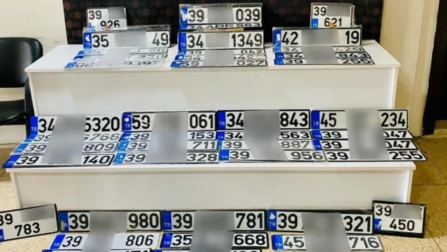 Kırklareli'nde App plaka operasyonu