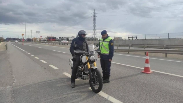 Kırklareli'nde jandarmadan motosiklet denetimi