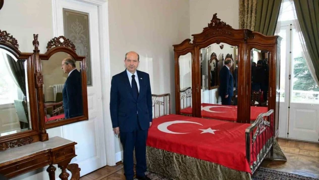 KKTC Cumhurbaşkanı Tatar, Atatürk Köşkü'nü ziyaret etti
