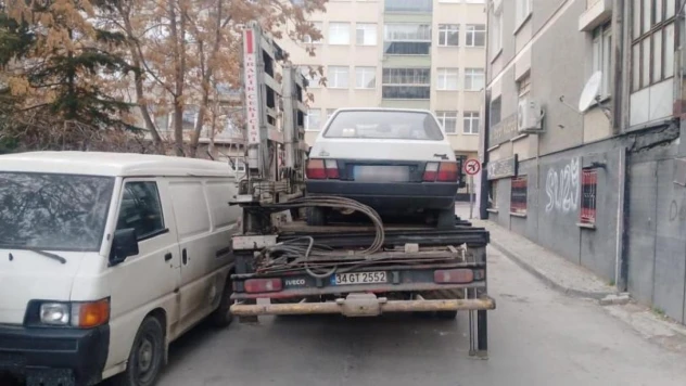 Konya'da hatalı park denetimi