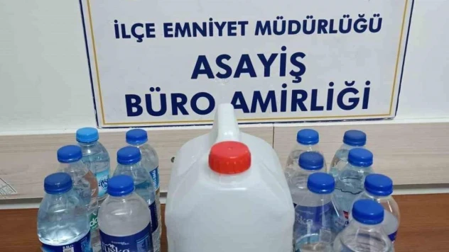 Konya'da sahte içki üreten 1 kişi tutuklandı