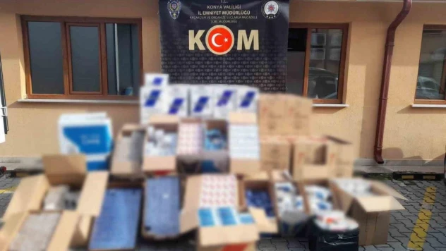 Konya Polisinden 3 milyon liralık kaçakçılık operasyonu