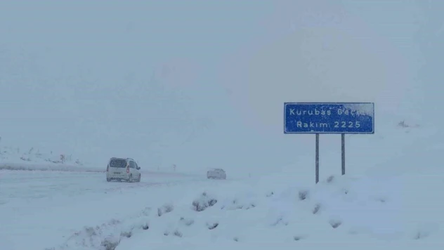 Kurubaş ve Güzeldere geçitlerinde kar yağışı ve sis etkili oluyor