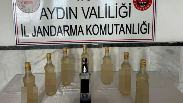 Kuyucak'ta kaçak alkol ele geçirildi