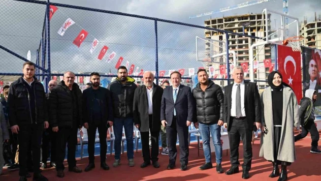 Maltepe mahallesi semt spor sahası açıldı