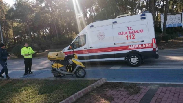 Manavgat'taki kazada motosiklet sürücüsü yaralandı